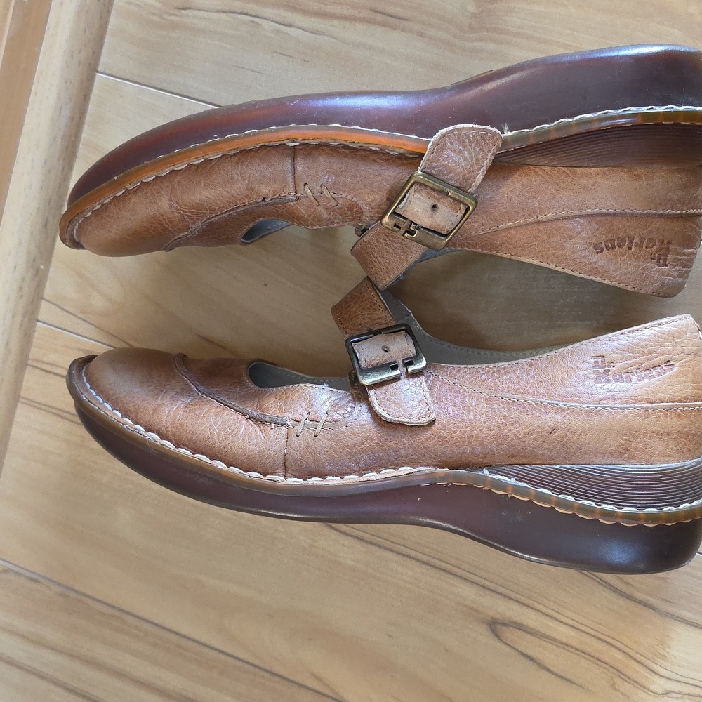 Dr. Martens Vintage Y2K Pebbled Caramel Tan Mary Jane UK 6 (8-8.5) Style 11507🌼 - Picture 5 of 10